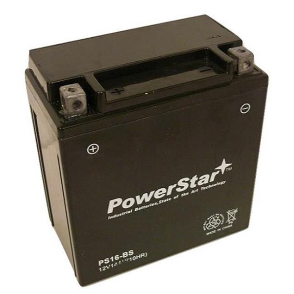 Powerstar PowerStar PM16-BS 12V 16Ah Yuasa YTX16-BS Replacement Motorcycle Battery PM16-BS